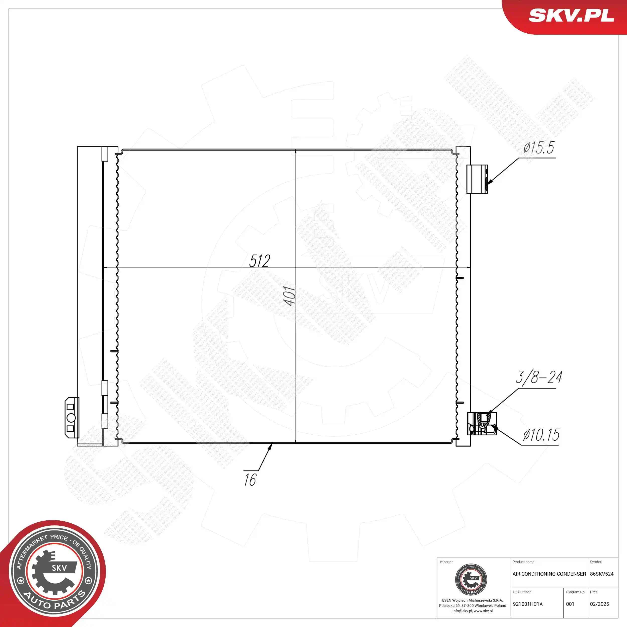 Condenser, air conditioning
